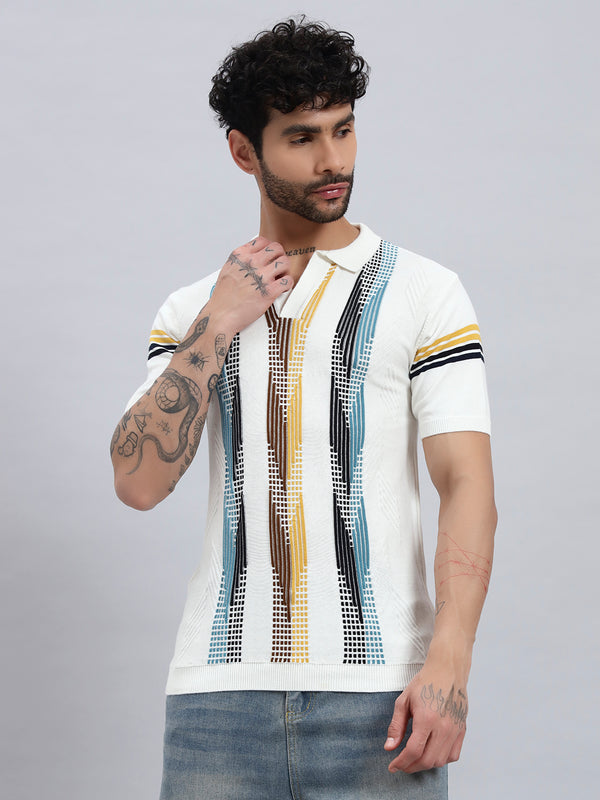 Men’s Short Sleeve Printed Polo Shirt