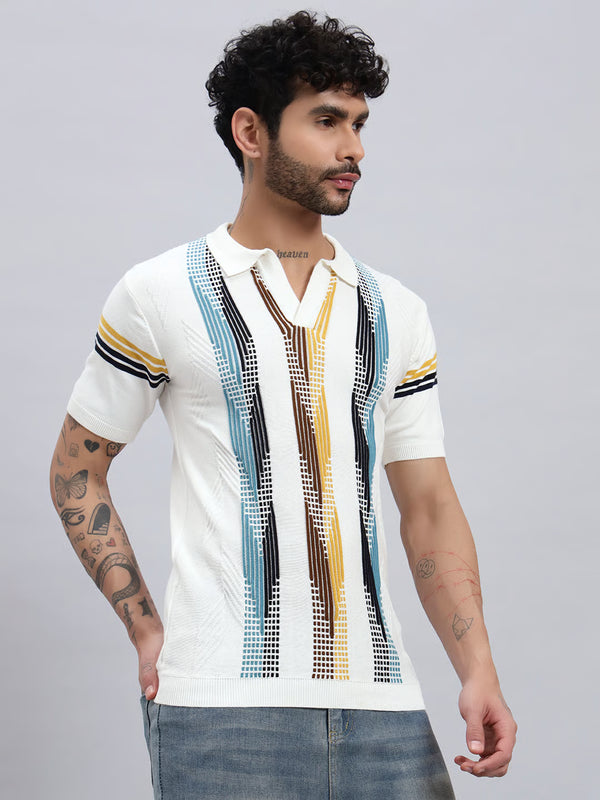 Men’s Short Sleeve Printed Polo Shirt