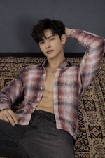 REBELAW Textured Check Cotton Regular Fit Shirt