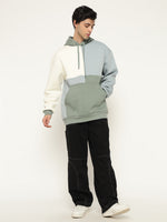 Men’s Colour Block Patch Hoodie – Full Sleeve