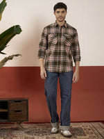 REBELAW Oversized Statement Shirt – Full Sleeve | Double Pocket | Back Print
