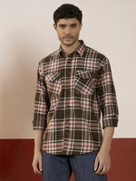 REBELAW Oversized Statement Shirt – Full Sleeve | Double Pocket | Back Print