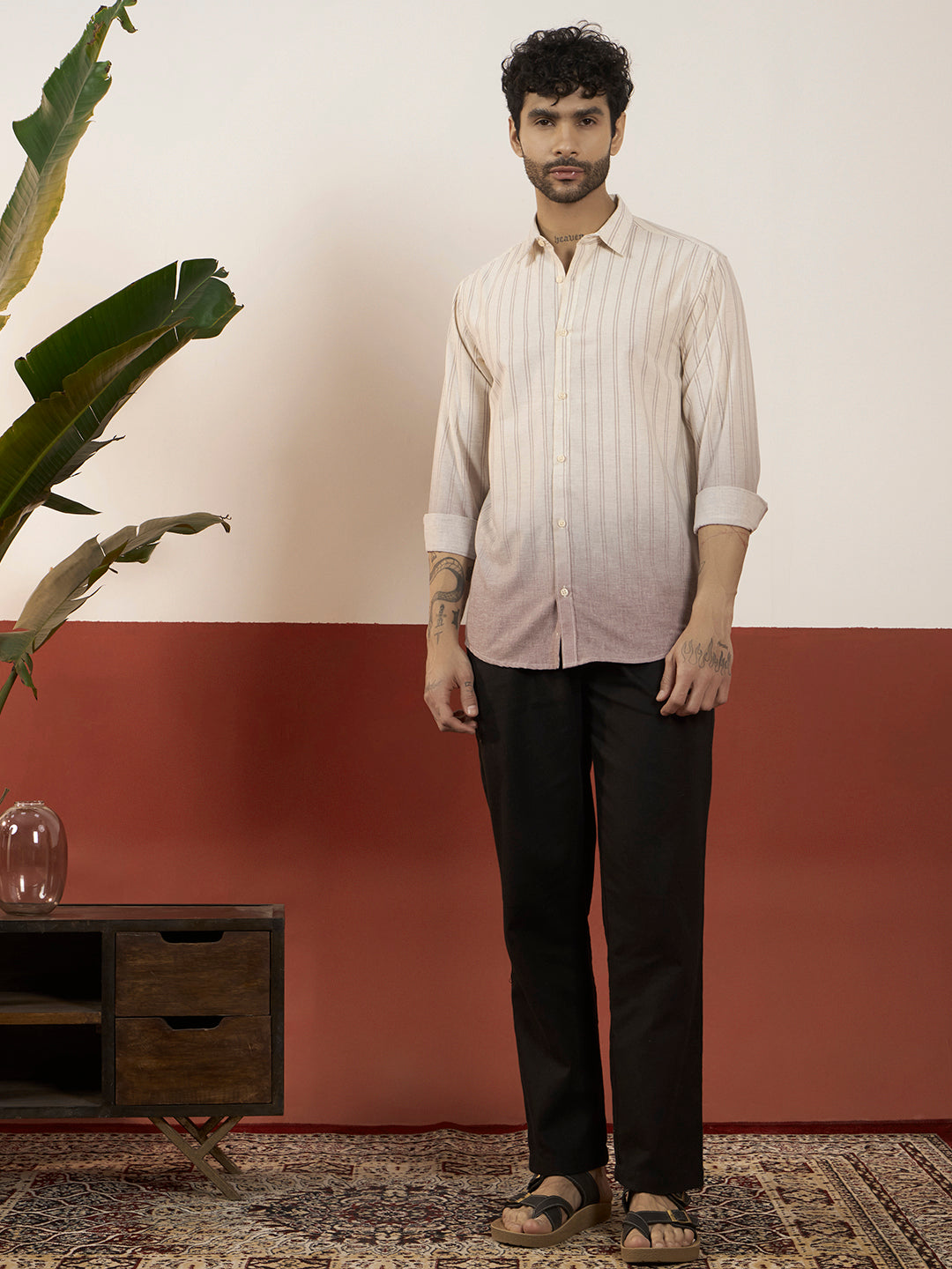 The Gradient Pinstripe Button-Down