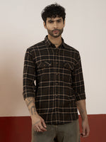 REBELAW Brushed Check Regular Fit Shirt