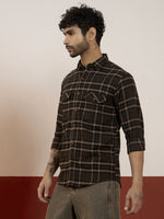 REBELAW Brushed Check Regular Fit Shirt
