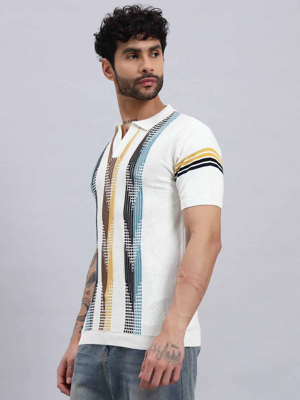 Men’s Short Sleeve Printed Polo Shirt