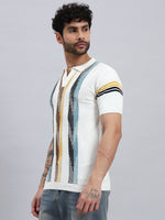 Men’s Short Sleeve Printed Polo Shirt