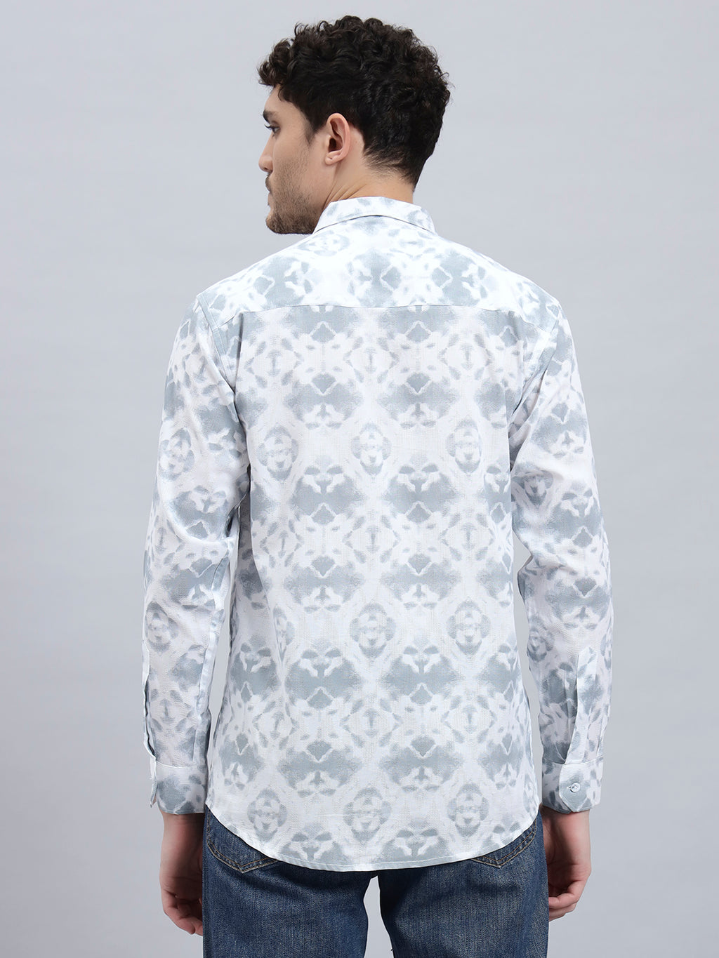 Men’s Cotton Printed Full Sleeve Summer Shirt – Regular Fit