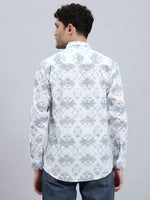 Men’s Cotton Printed Full Sleeve Summer Shirt – Regular Fit