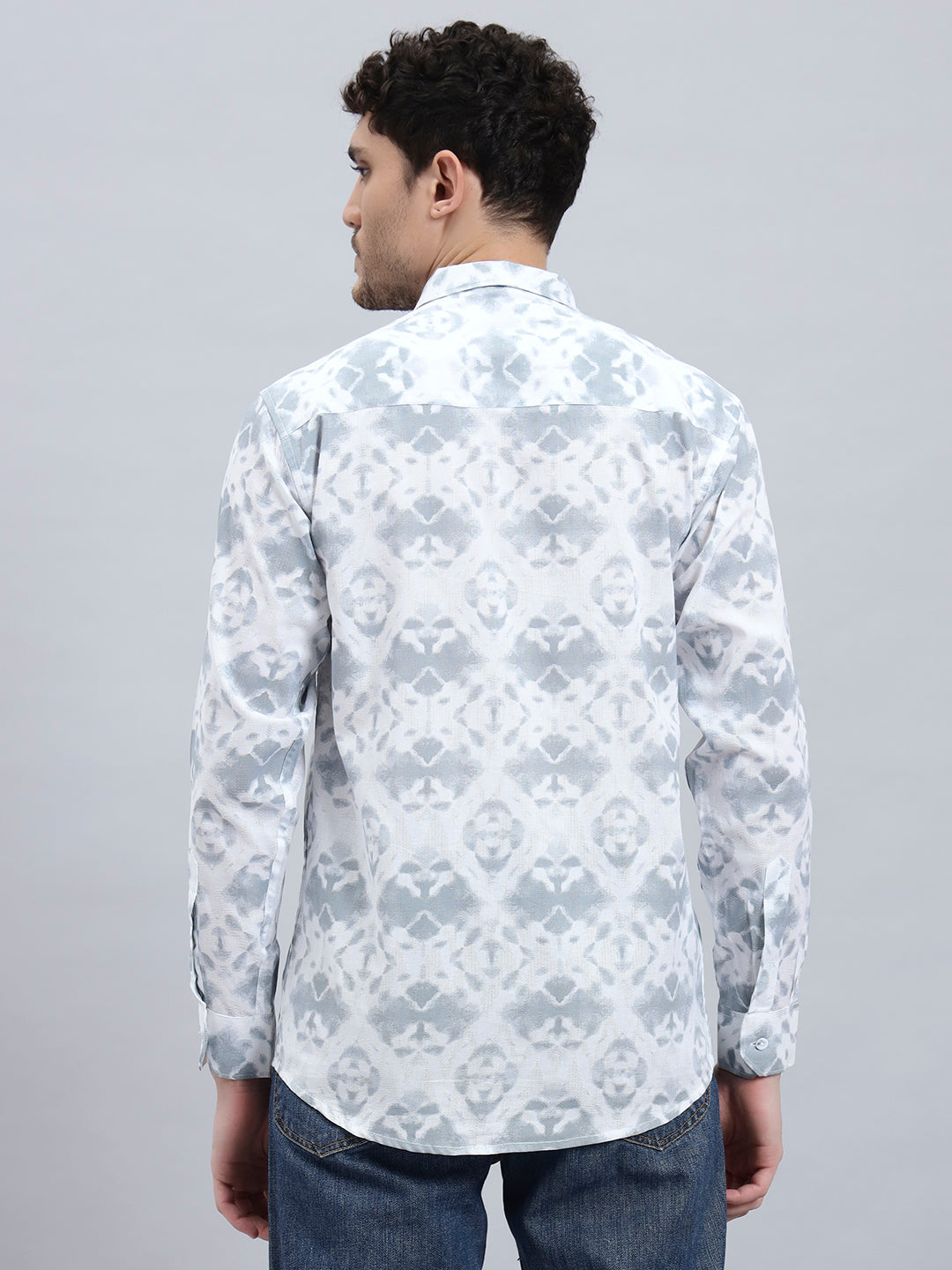 Men’s Cotton Printed Full Sleeve Summer Shirt – Regular Fit