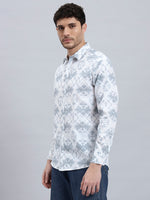 Men’s Cotton Printed Full Sleeve Summer Shirt – Regular Fit