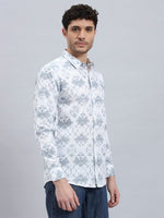 Men’s Cotton Printed Full Sleeve Summer Shirt – Regular Fit
