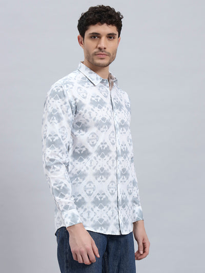 Men’s Cotton Printed Full Sleeve Summer Shirt – Regular Fit