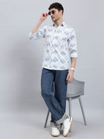 Men’s Cotton Printed Full Sleeve Summer Shirt – Regular Fit
