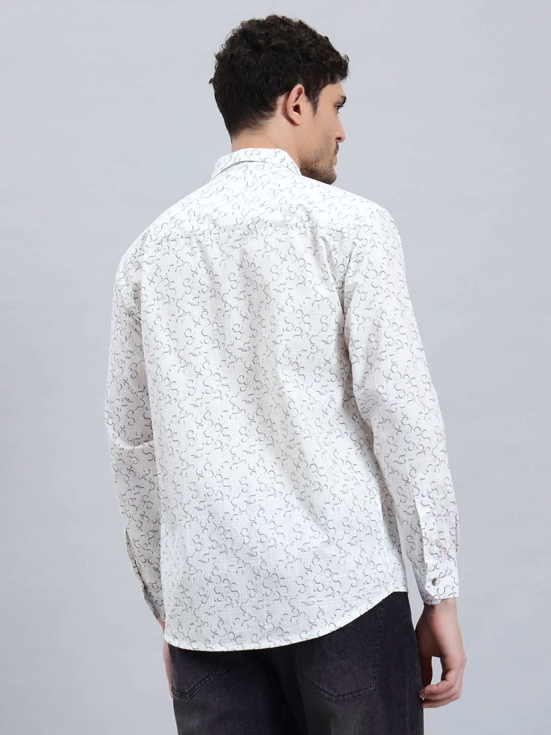 Men’s Cotton Printed Full Sleeve Summer Shirt – Regular Fit