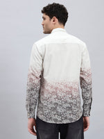 The Dusk Ombre Men’s Cotton Linen Full Sleeve Summer Shirt – Regular Fit