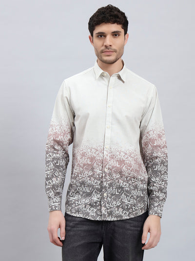 The Dusk Ombre Men’s Cotton Linen Full Sleeve Summer Shirt – Regular Fit
