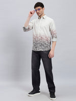 The Dusk Ombre Men’s Cotton Linen Full Sleeve Summer Shirt – Regular Fit