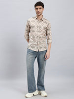 Men’s Cotton Printed Full Sleeve Summer Shirt – Regular Fit