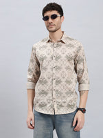Men’s Cotton Printed Full Sleeve Summer Shirt – Regular Fit