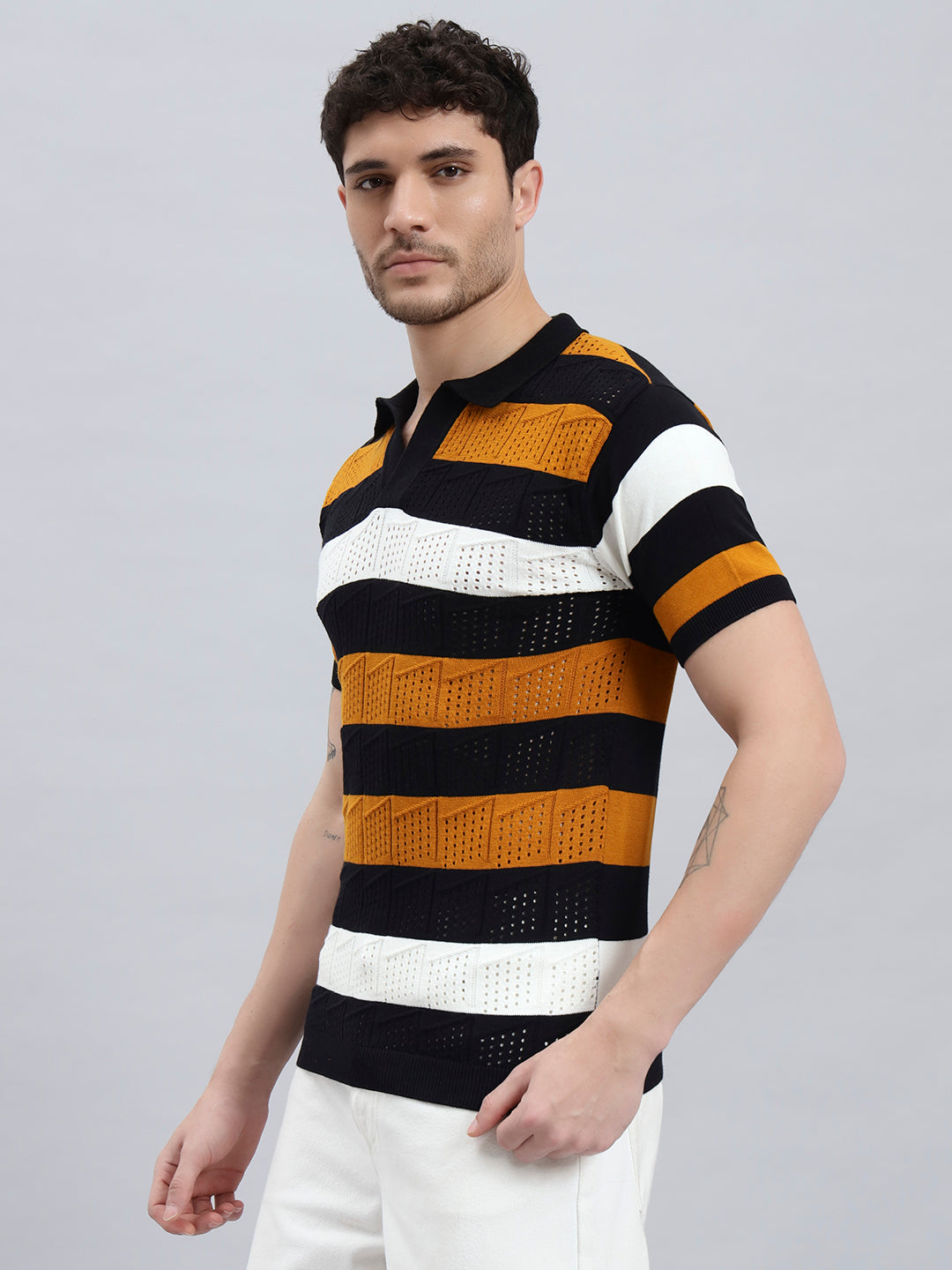 Men’s Cotton Knitted Half Sleeve T-Shirt