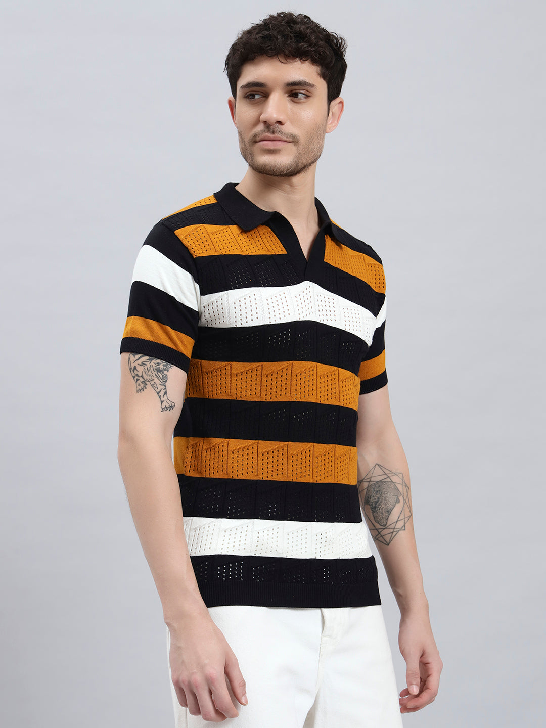 Men’s Cotton Knitted Half Sleeve T-Shirt