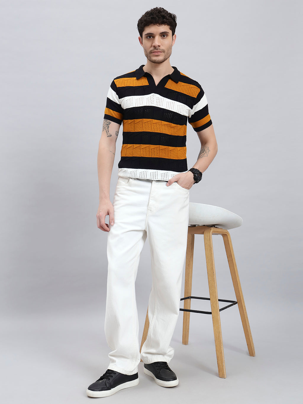 Men’s Cotton Knitted Half Sleeve T-Shirt