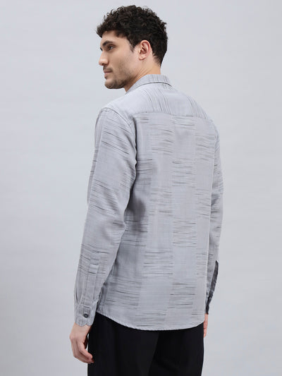 Urban Texture Cotton Regular Fit Shirt