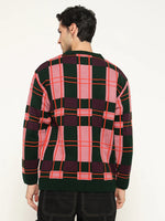 Men’s Checkered Polycotton Sweatshirt – Full Sleeve | Super Warm