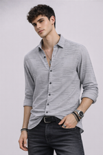 Urban Texture Cotton Regular Fit Shirt