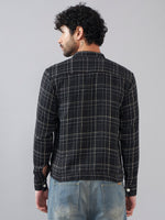 Black Check Cotton Shacket