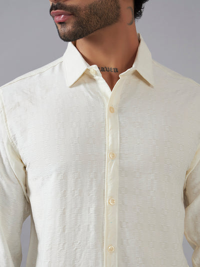 The Ivory Slub Textured Shirt