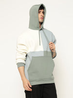 Men’s Colour Block Patch Hoodie – Full Sleeve