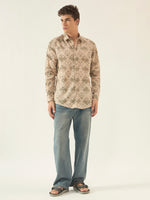 Men’s Cotton Printed Full Sleeve Summer Shirt – Regular Fit
