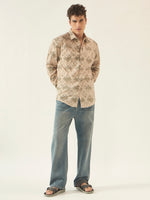 Men’s Cotton Printed Full Sleeve Summer Shirt – Regular Fit