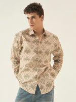 Men’s Cotton Printed Full Sleeve Summer Shirt – Regular Fit