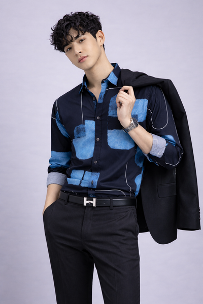 Men’s Satin Cotton Printed Full Sleeve Shirt – Regular Fit