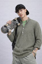 Textured Bottle Green Short Kurta