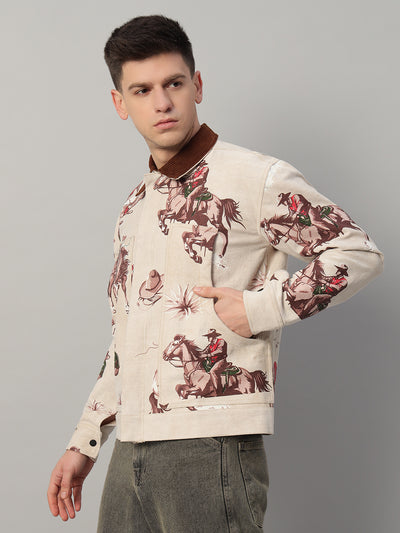 Western Trail Cowboy Printed Cotton Twill Jacket
