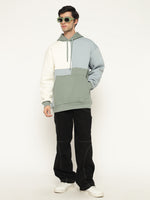 Men’s Colour Block Patch Hoodie – Full Sleeve