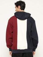 Men’s Colour Block Patch Hoodie – Full Sleeve
